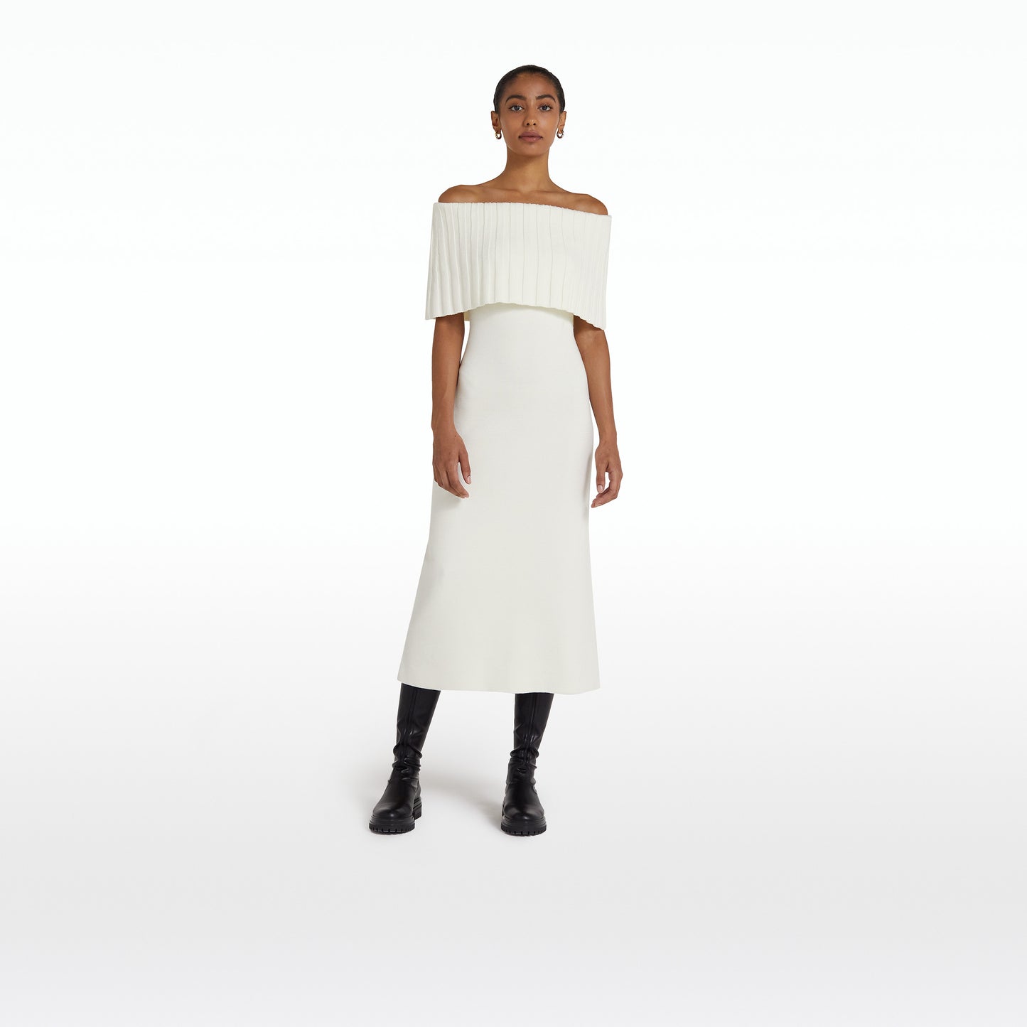 Risette Ivory Midi Dress
