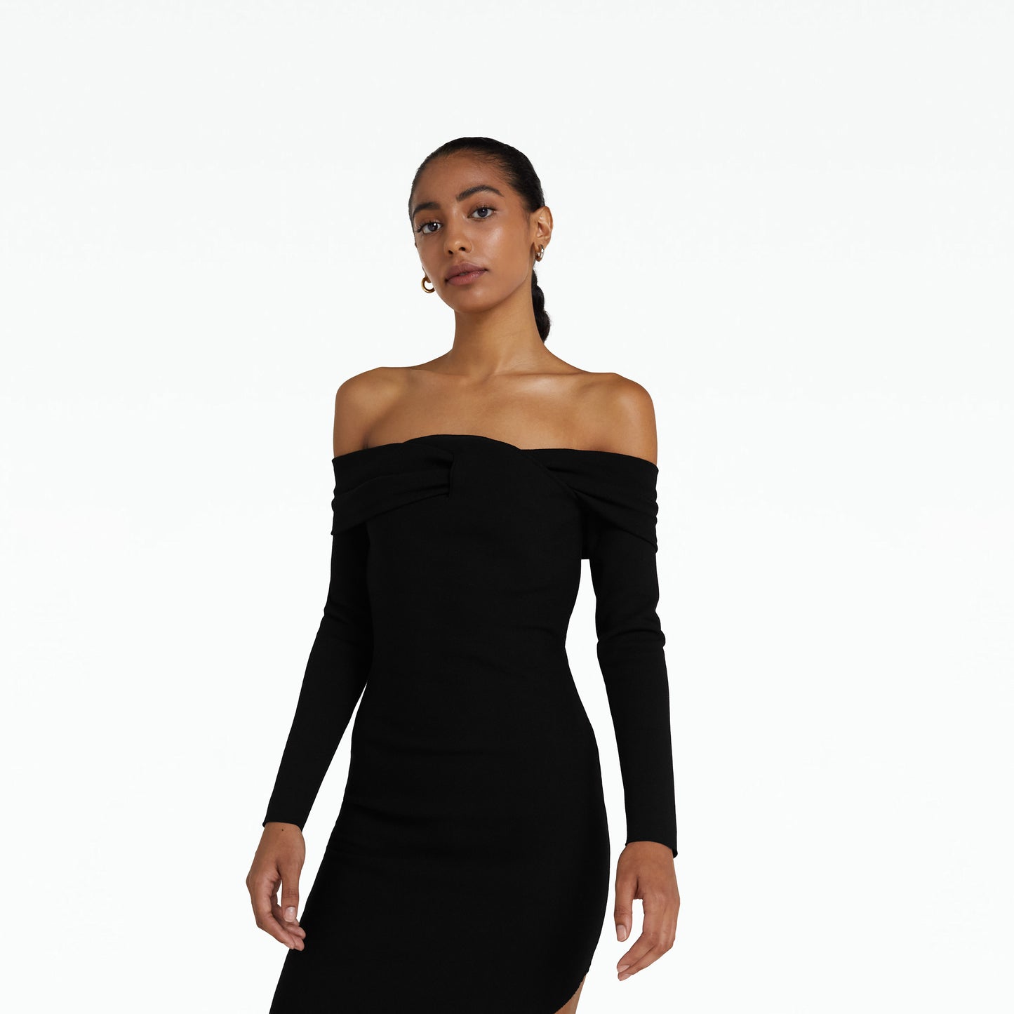 Belle Black Midi Dress
