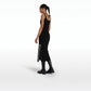 Lille Black Midi Knit Dress