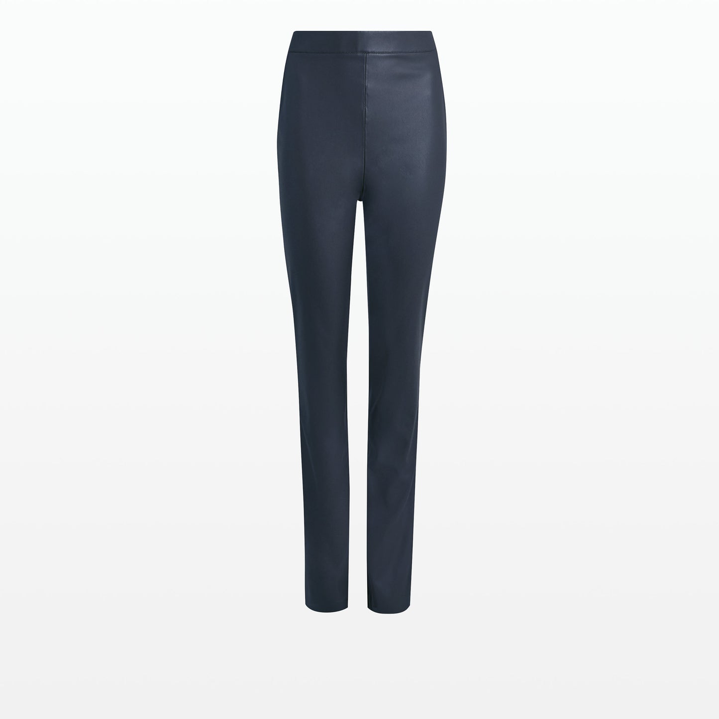 Goldie Navy Vegan Leather Trousers