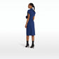 Calianne Marine Blue Midi Dress