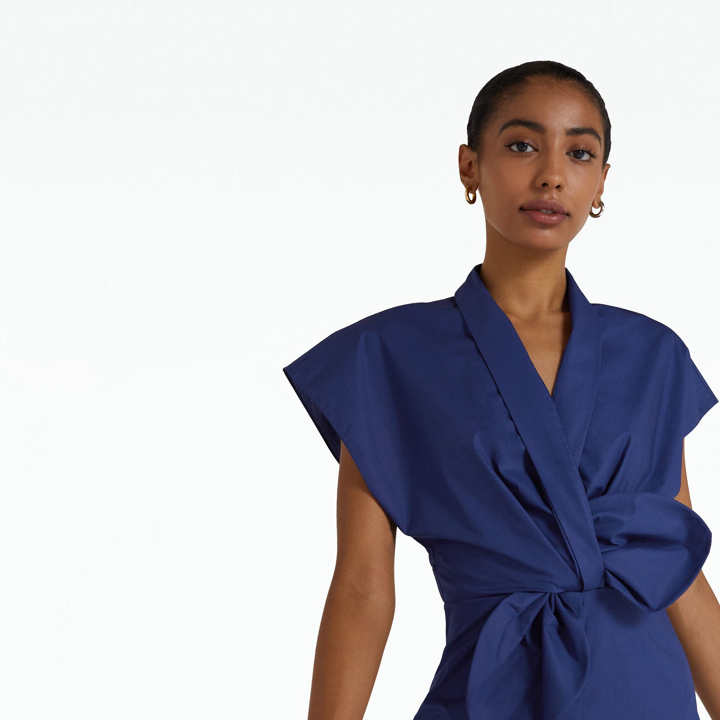 Calianne Marine Blue Midi Dress