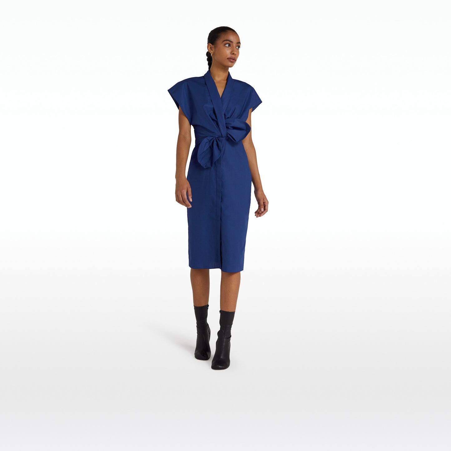 Calianne Marine Blue Midi Dress