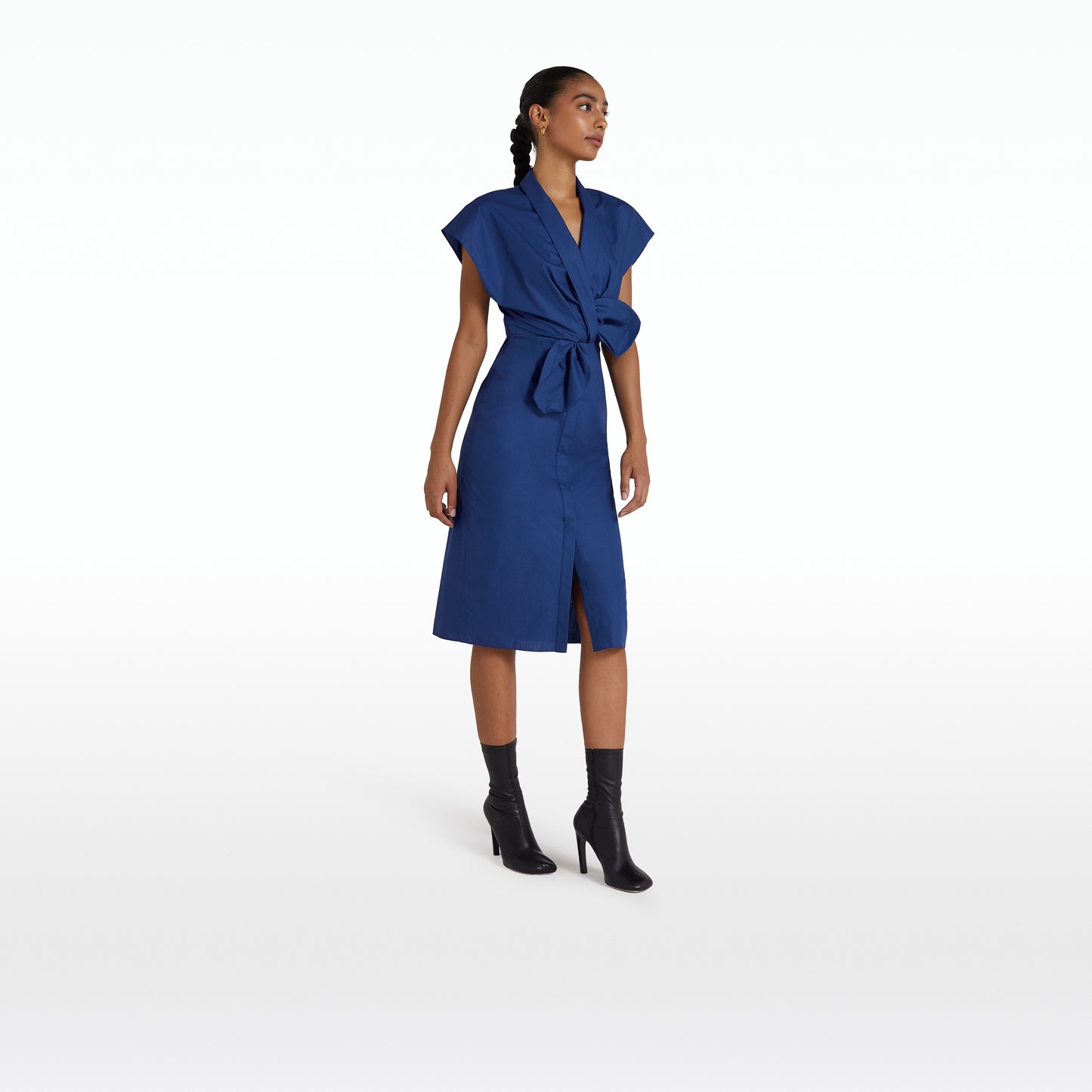 Calianne Marine Blue Midi Dress