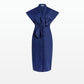 Calianne Marine Blue Midi Dress