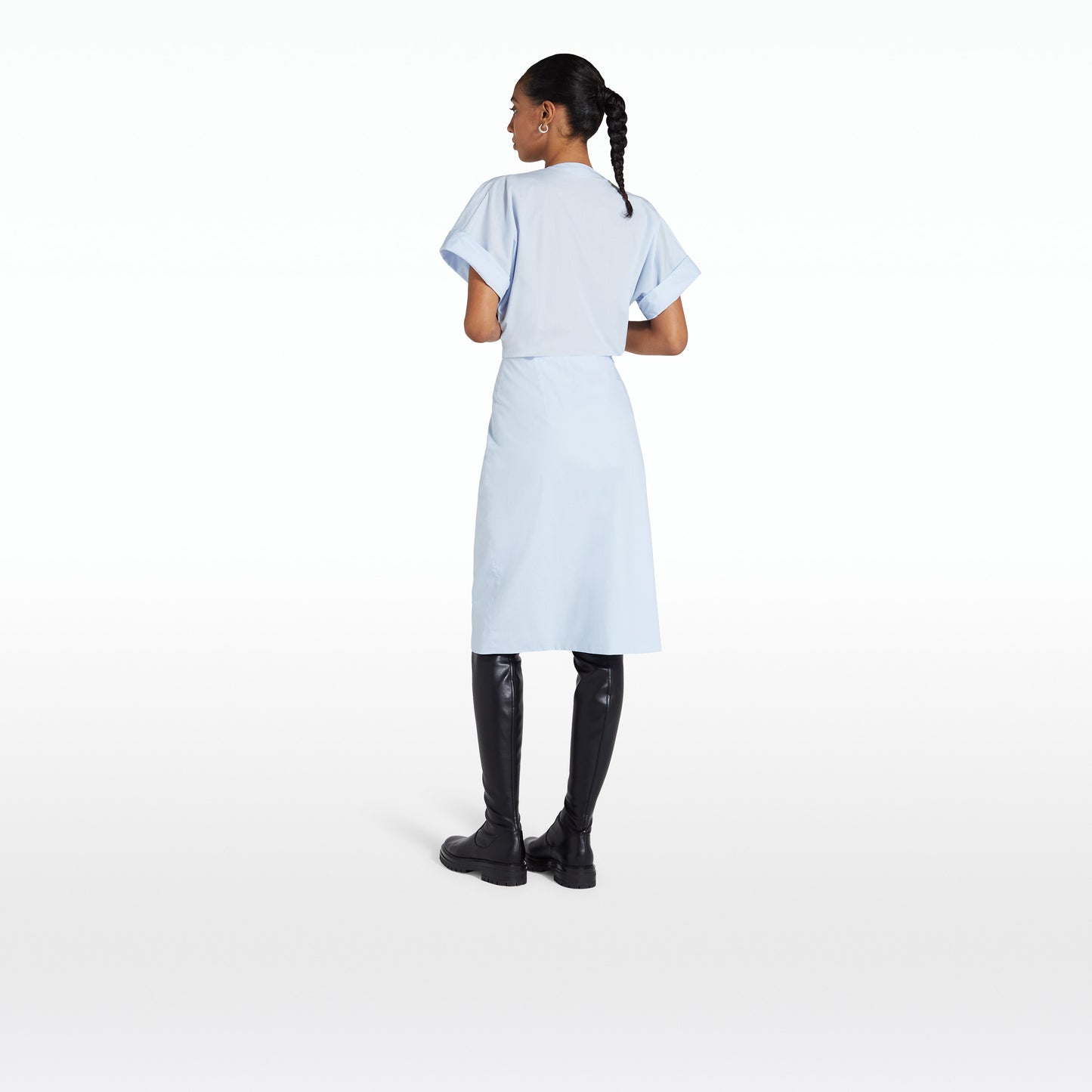 Elayne Ice Blue Midi Dress
