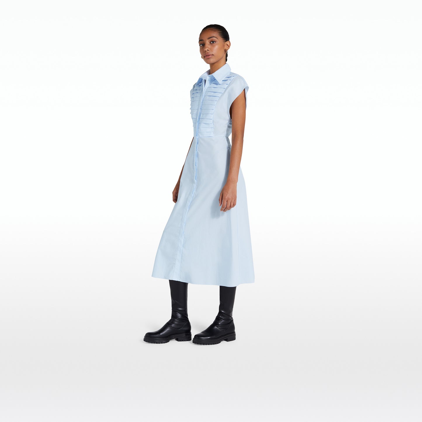Blisse Ice Blue Midi Dress