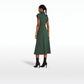 Blisse Moss Green Midi Dress