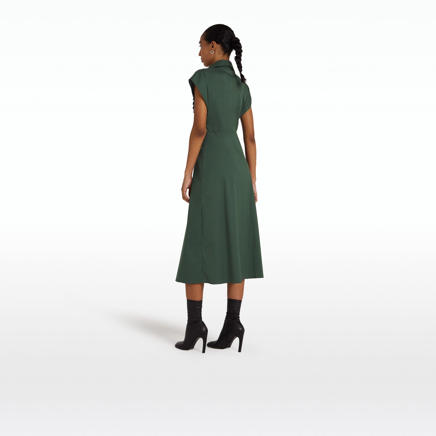 Blisse Moss Green Midi Dress