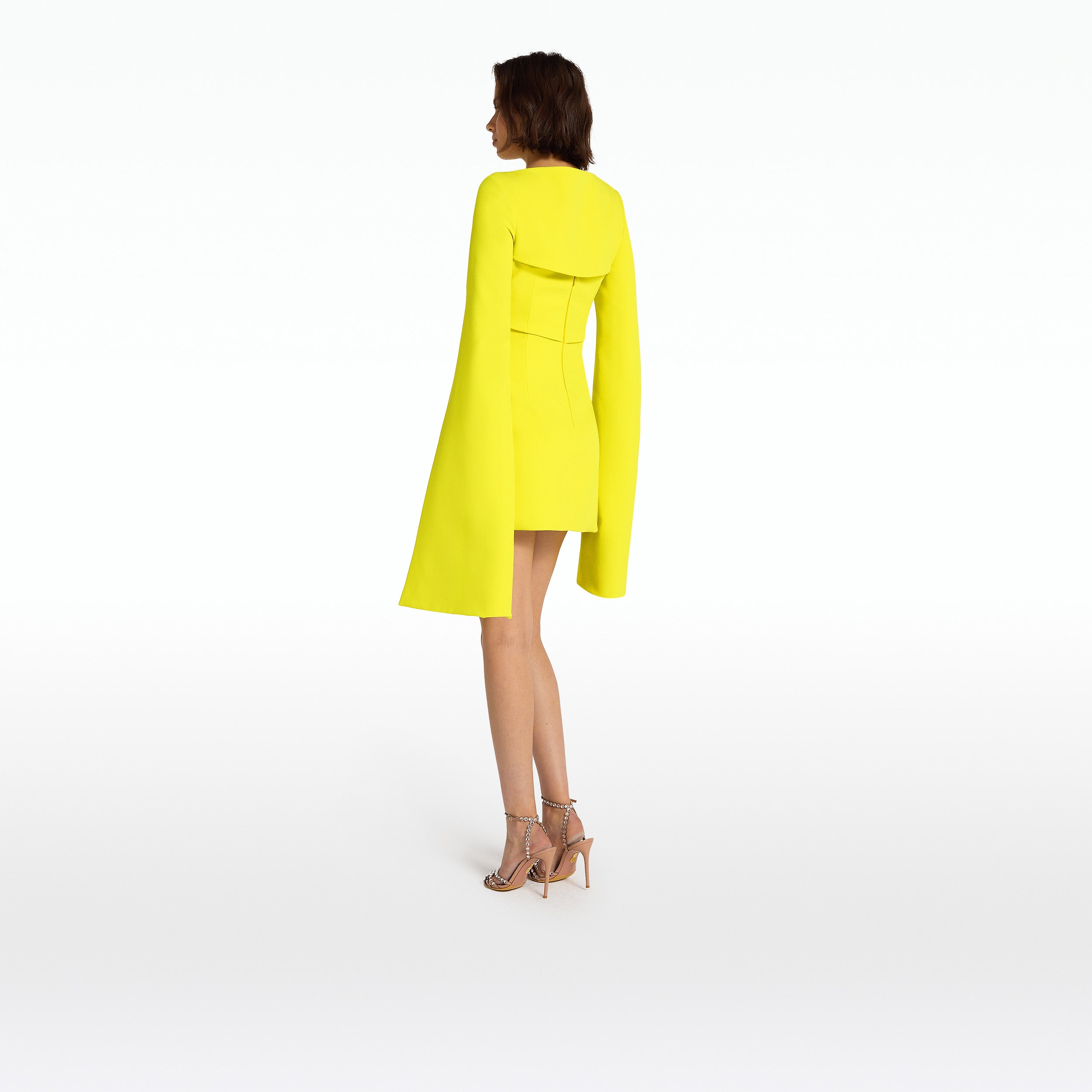Mila Chartreuse Short Dress