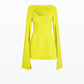 Mila Chartreuse Short Dress