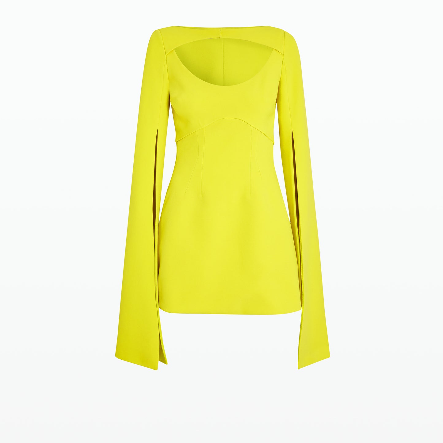 Mila Chartreuse Short Dress