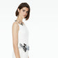 Rhea Silver Embroidered Asymmetric Jumpsuit