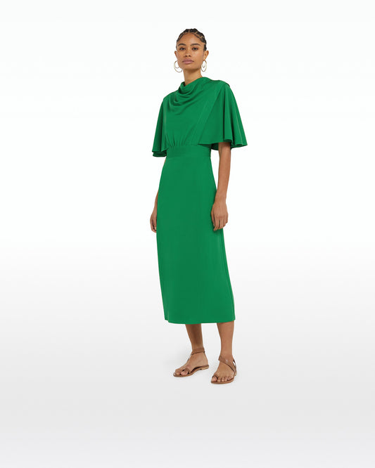 Miranda Jewel Green Midi Dress