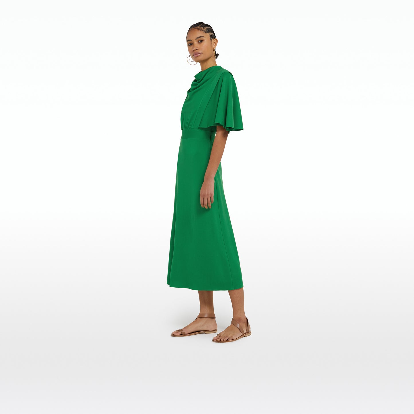 Miranda Jewel Green Midi Dress