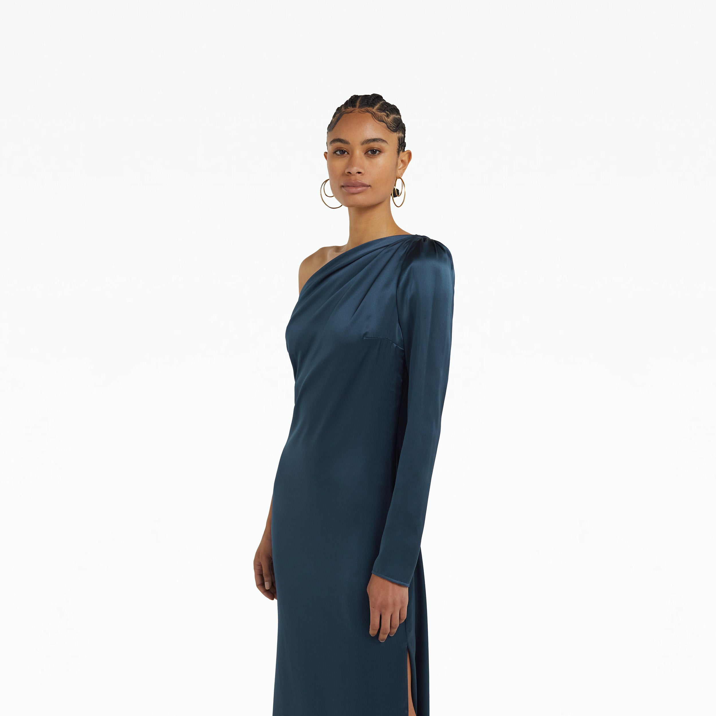 Kate Sapphire Long Dress Safiyaa London