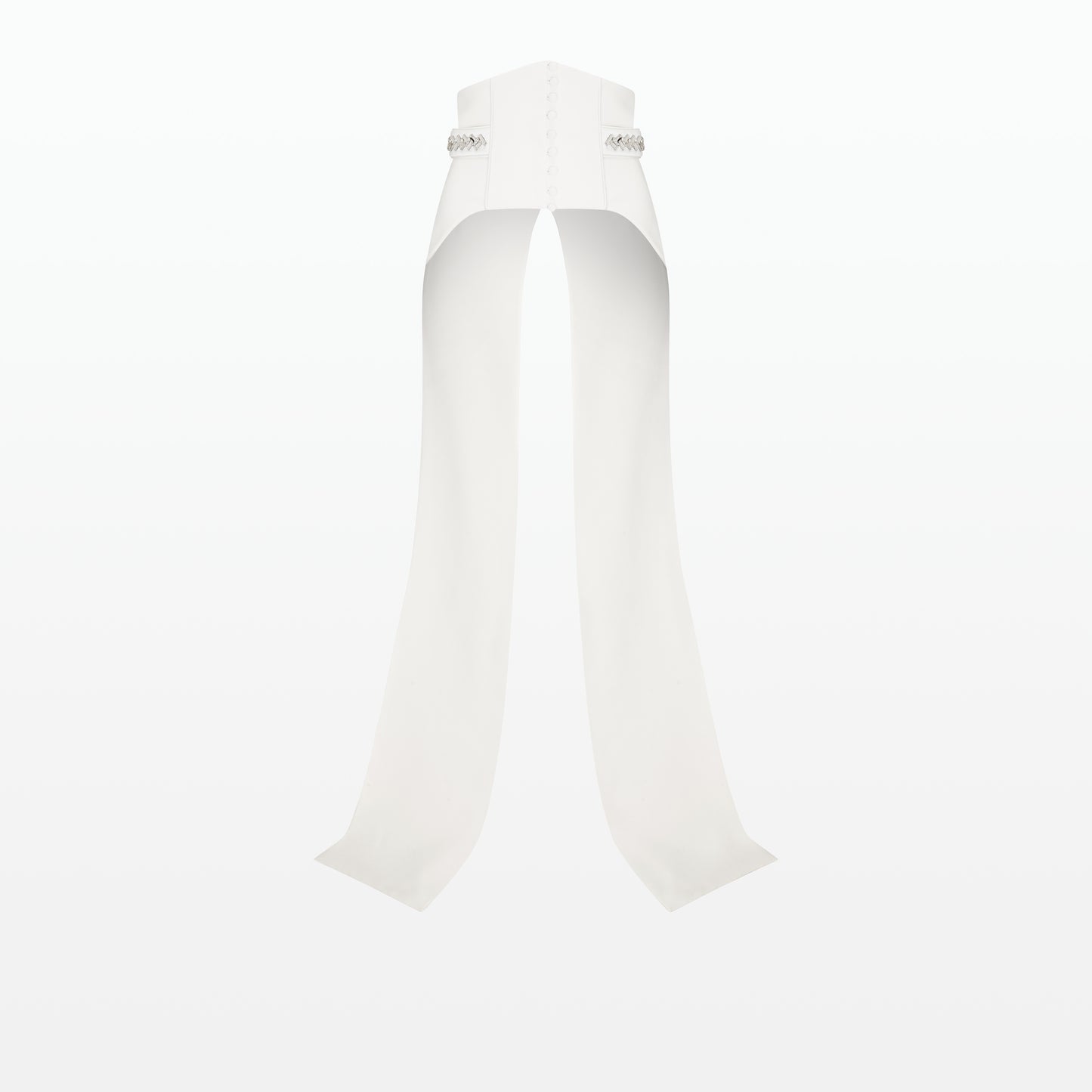 Jonty Embroidered Ivory Corset Belt