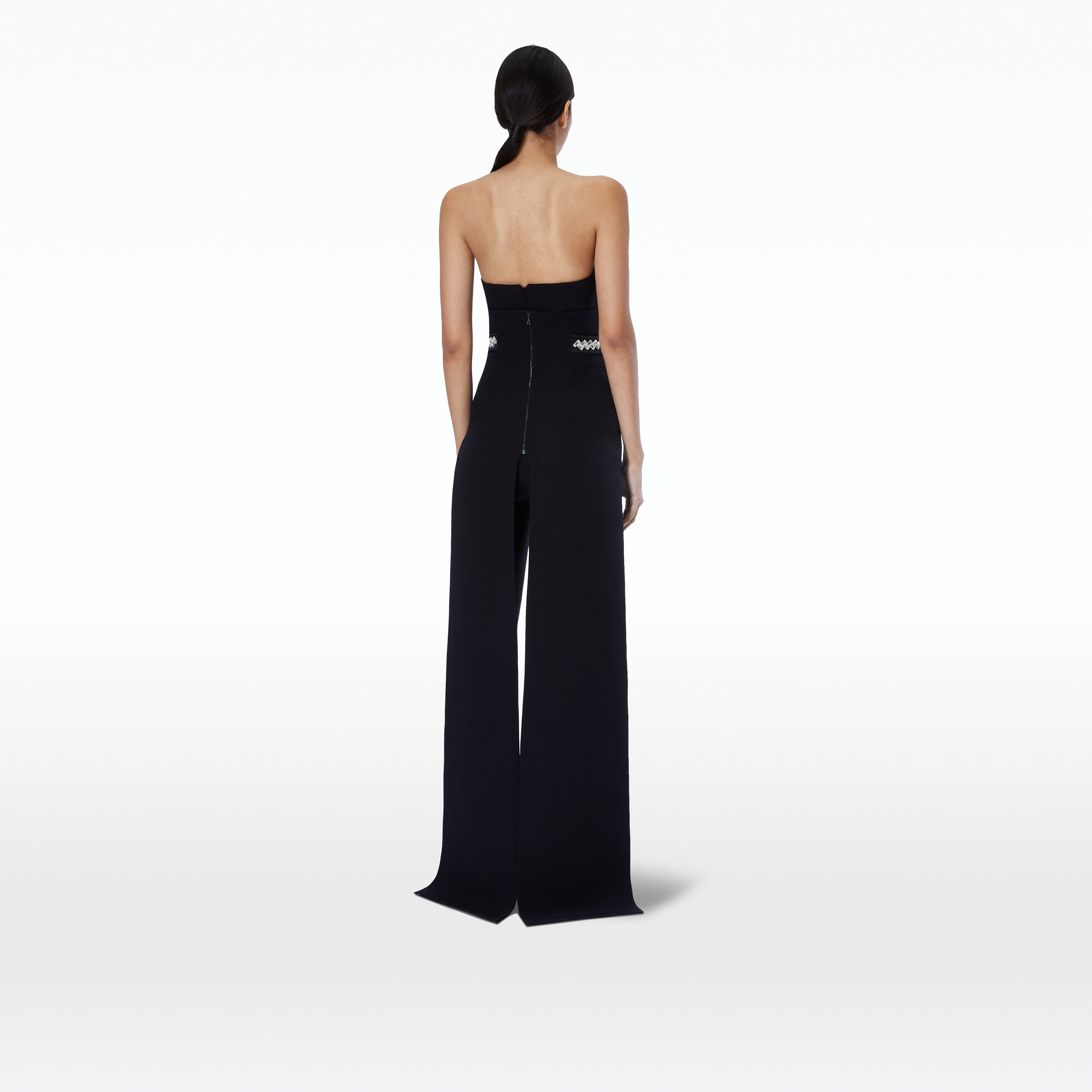Jonty Embroidered Black Corset Belt