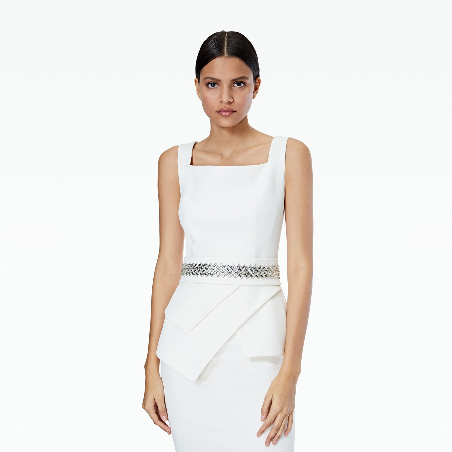 Donna Ivory Midi Dress