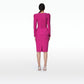 Kaleisha Fuchsia Midi Dress