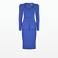 Kaleisha Cobalt Blue Midi Dress