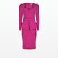 Kaleisha Fuchsia Midi Dress