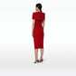 Gilda Azalea Red Midi Dress