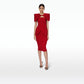 Gilda Azalea Red Midi Dress