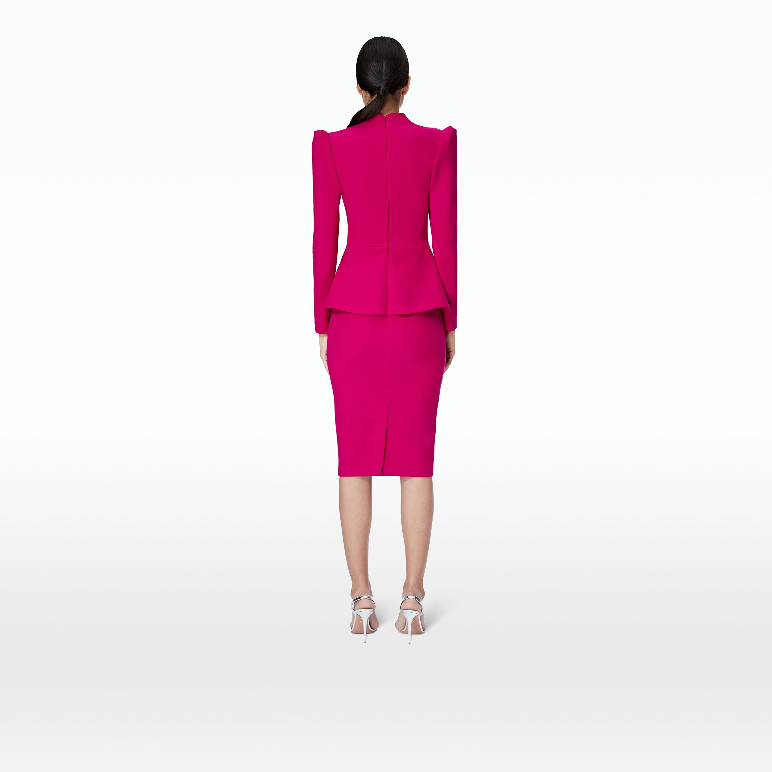 Tamila Fuchsia Midi Dress