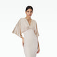 Ionie White Sand Midi Dress