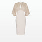 Ionie White Sand Midi Dress