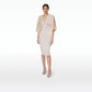 Ionie White Sand Midi Dress