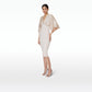 Ionie White Sand Midi Dress