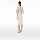 Ionie White Sand Midi Dress