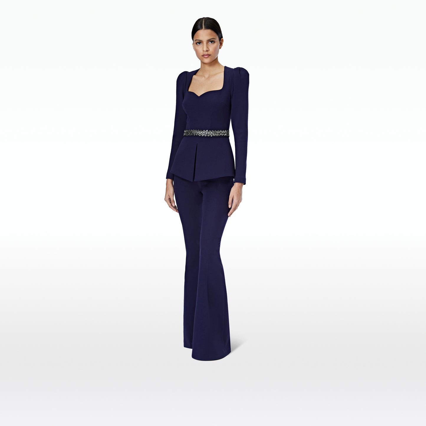 Tiyanna Azurite Top and Embroidered Belt