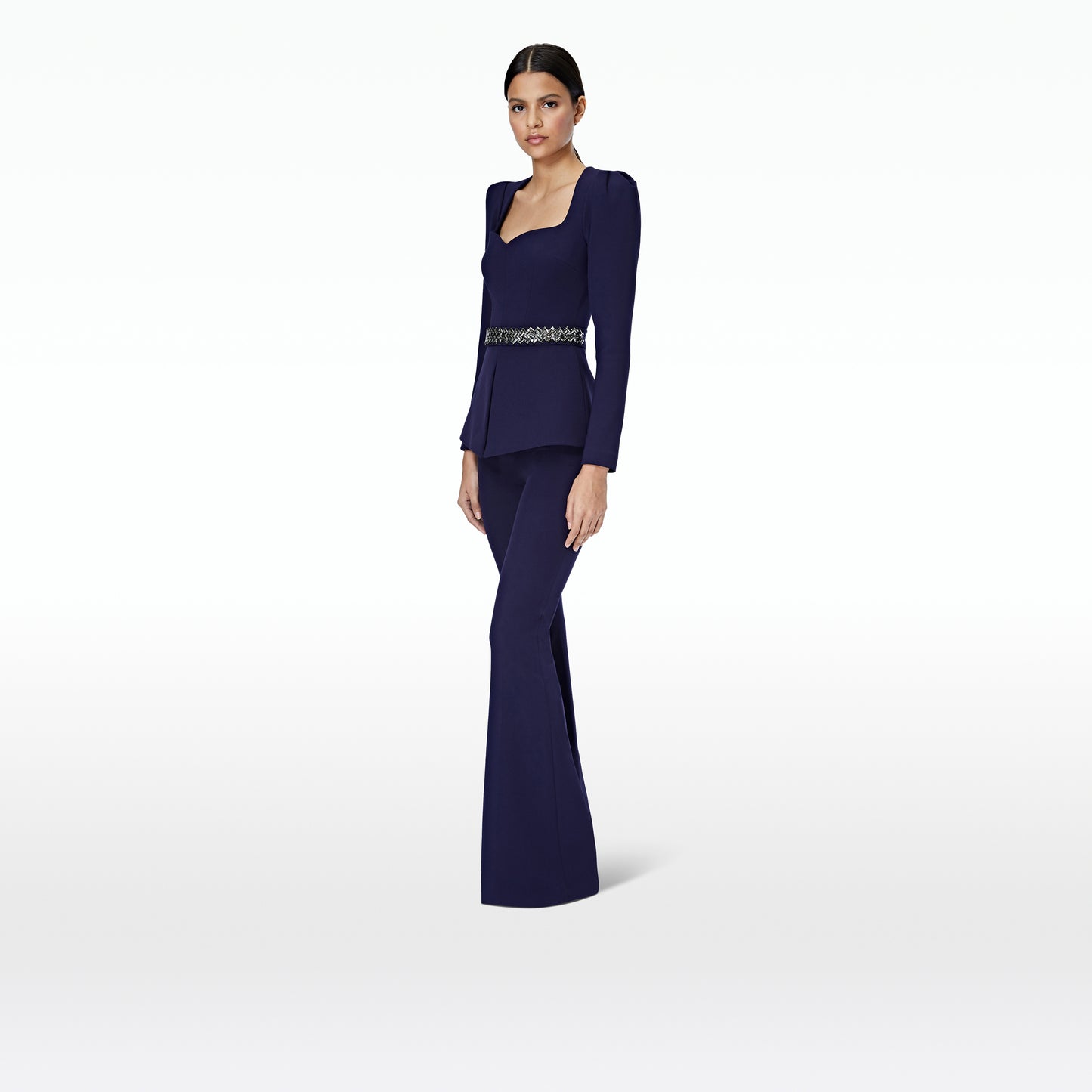 Tiyanna Azurite Top and Embroidered Belt