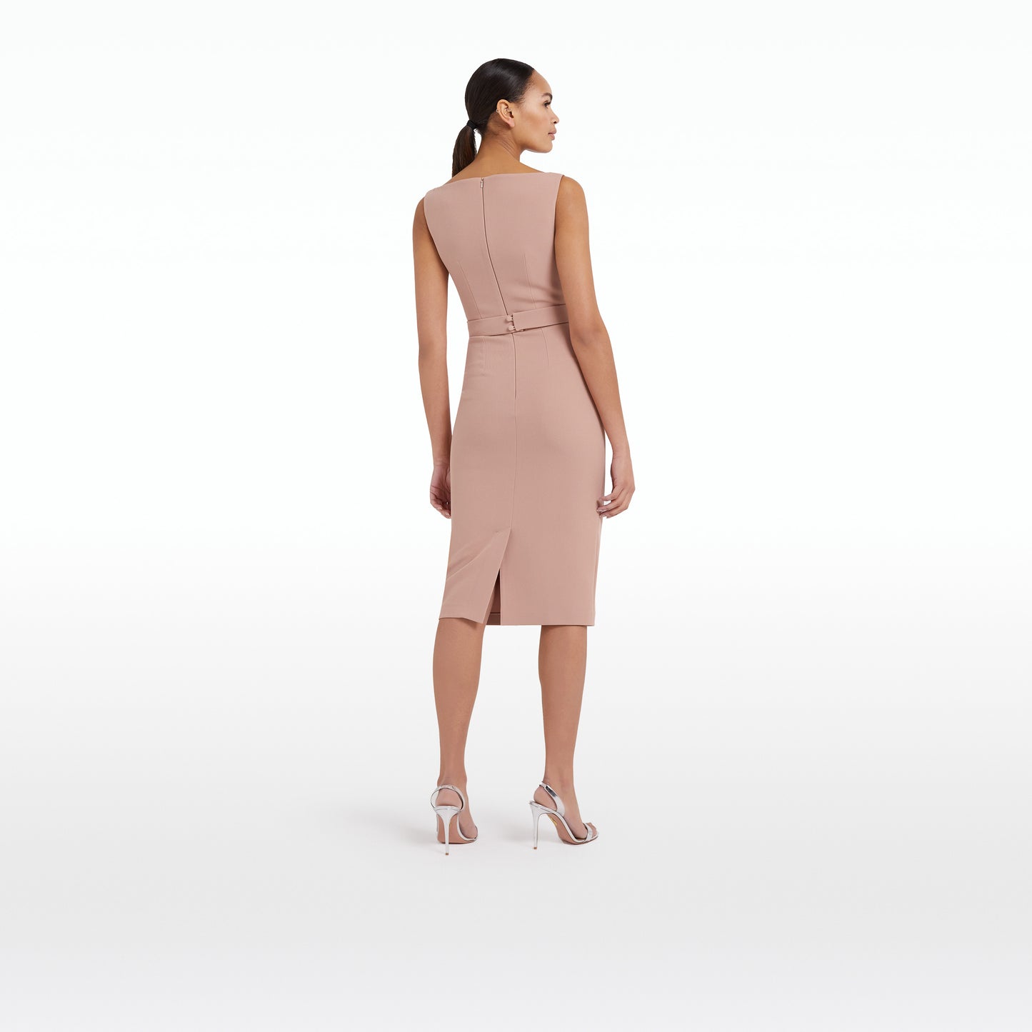 Amina Dusty Pink Midi Dress