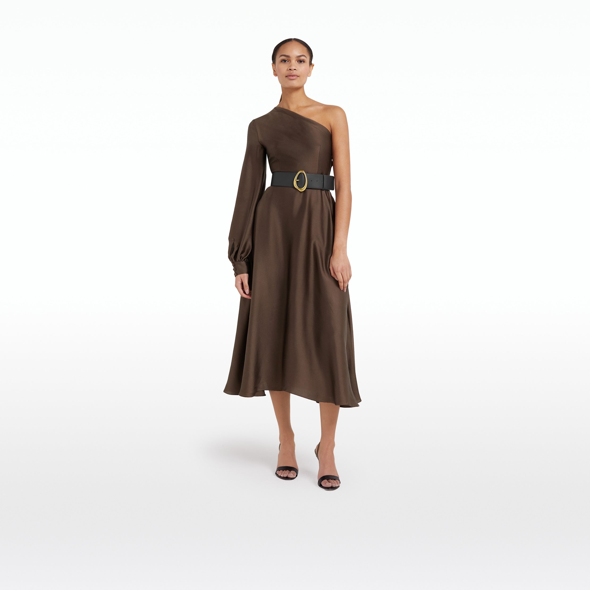 Cahira Chocolate Midi Dress