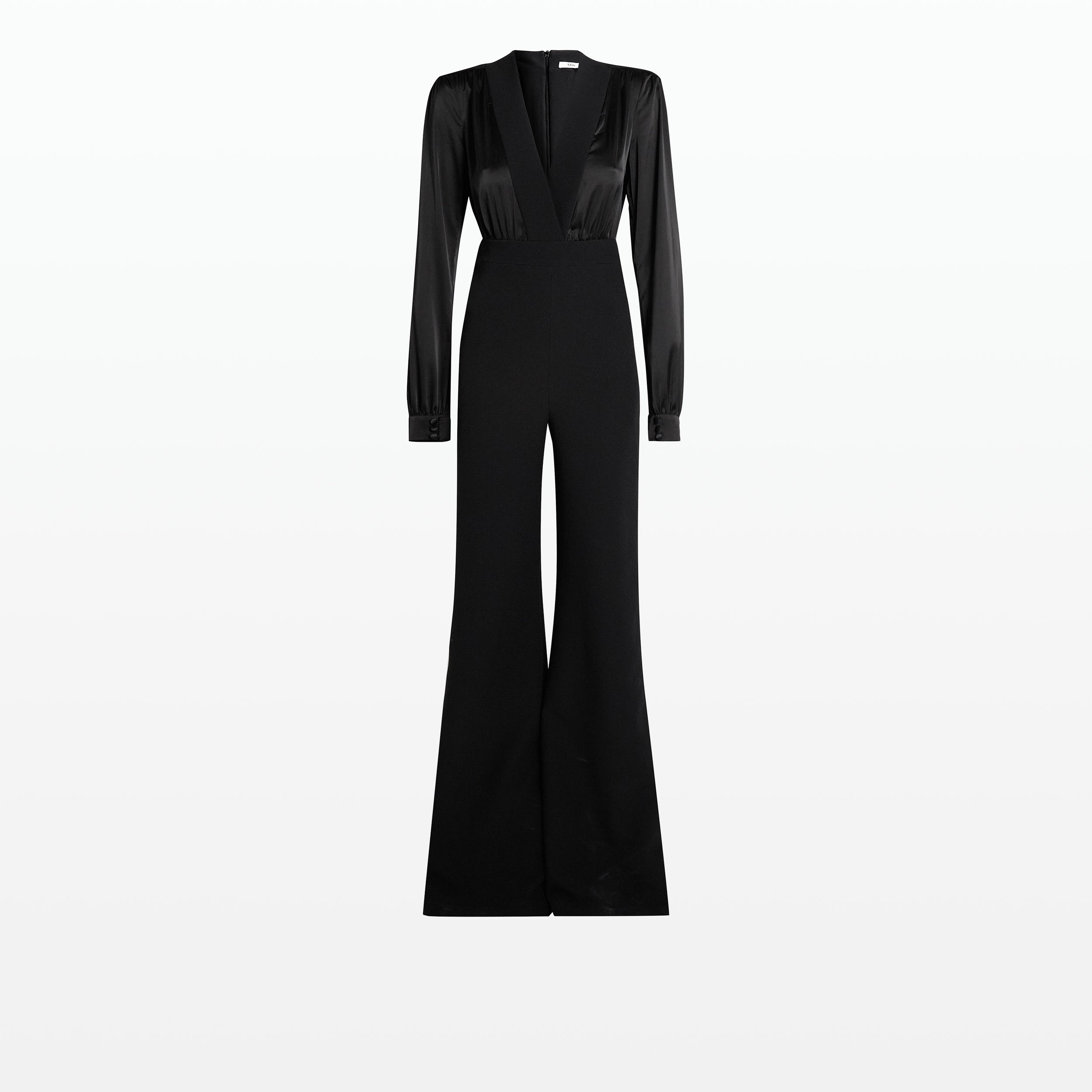 Indra Black Jumpsuit Safiyaa London