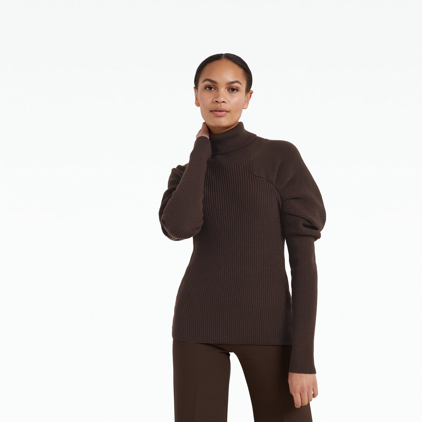 Karine Chocolate Knit