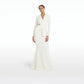 Favara Ivory Curled Leaf Embroidered Top