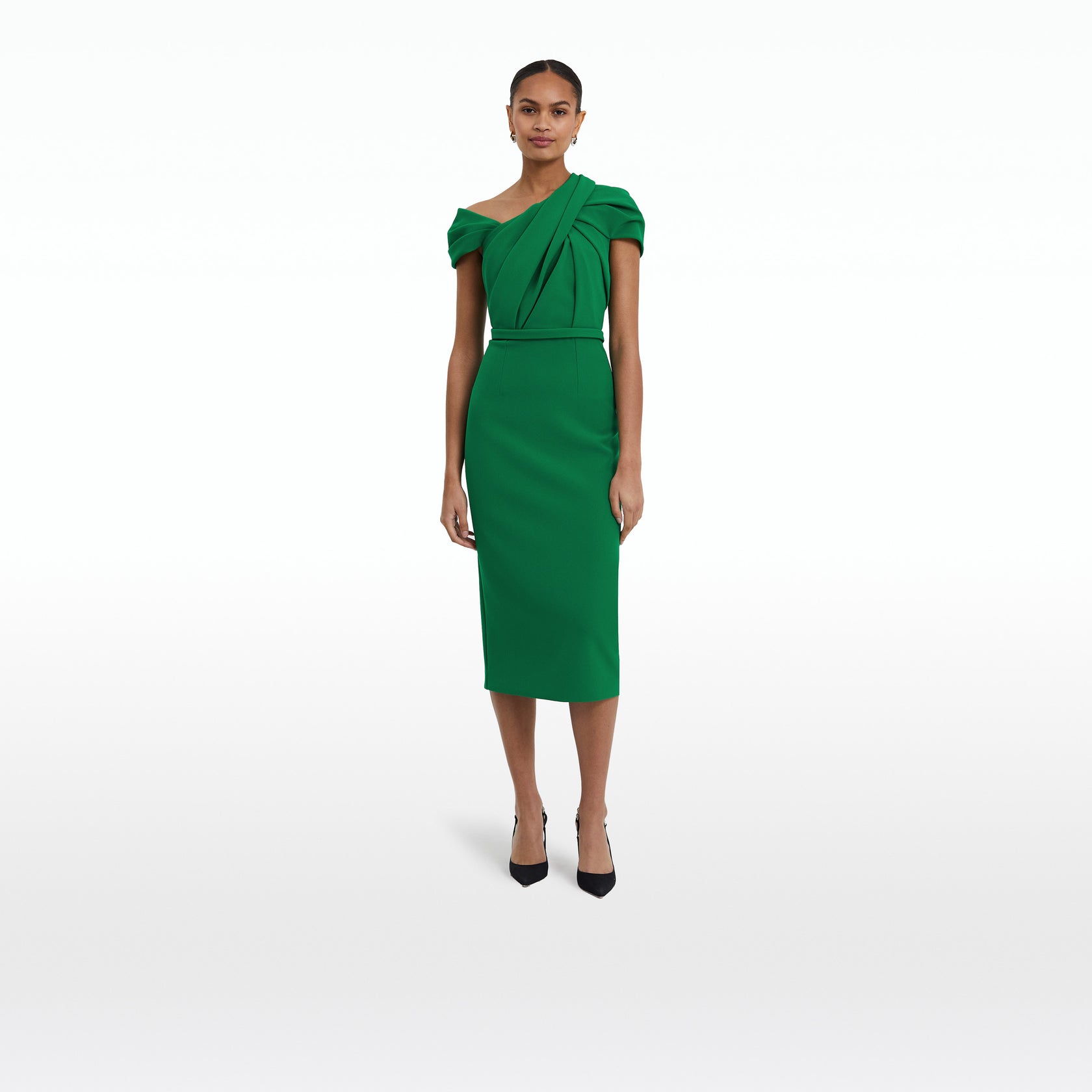 Dania Jewel Green Midi Dress – Safiyaa London