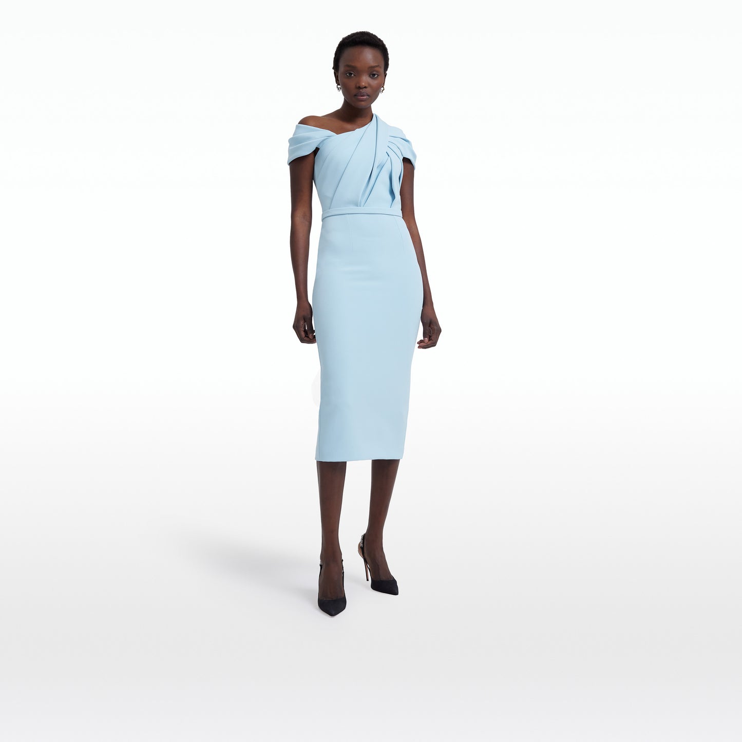 Dania Pale Blue Midi Dress