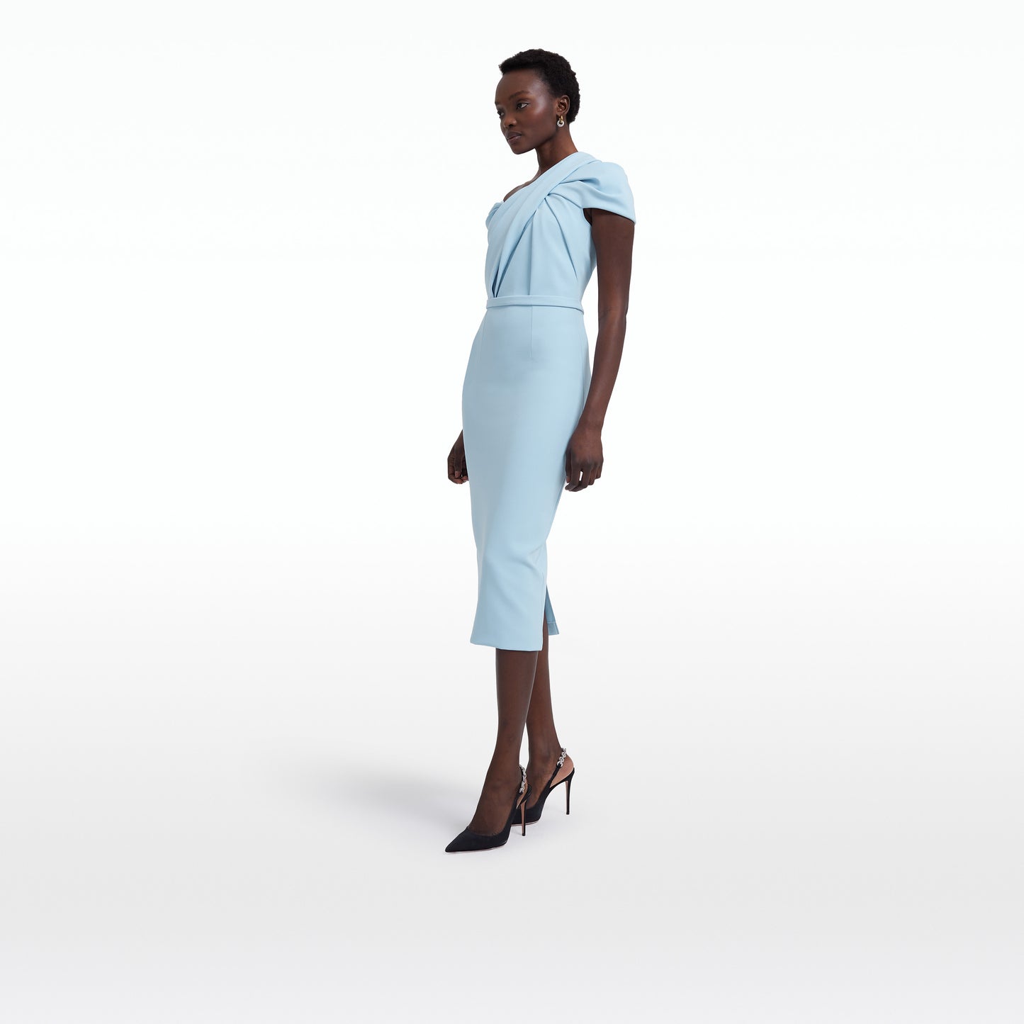 Dania Pale Blue Midi Dress