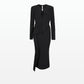 Dalia Black Midi Dress