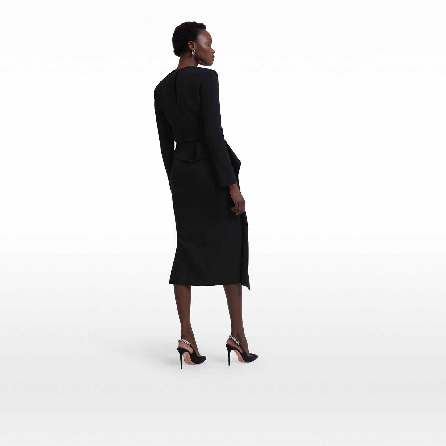 Dalia Black Midi Dress