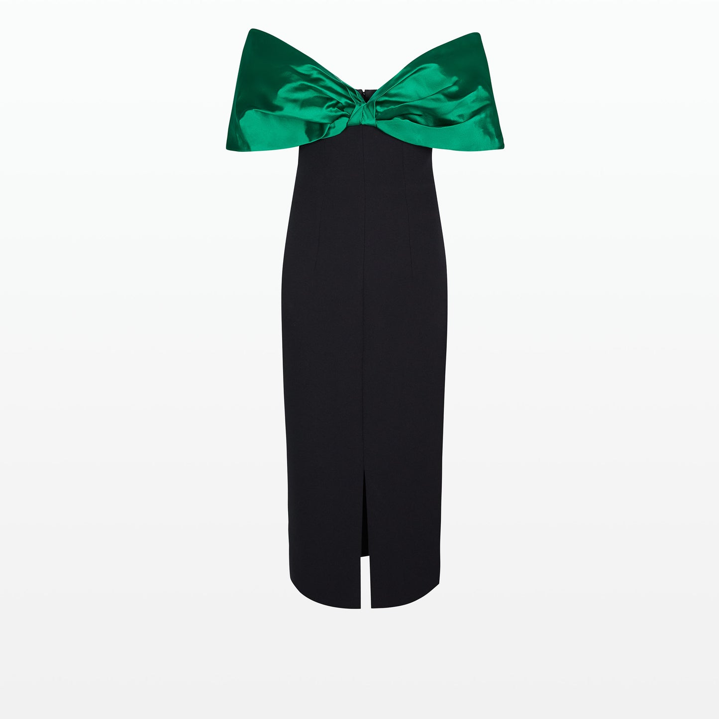 Diane Black & Jewel Green Midi Dress