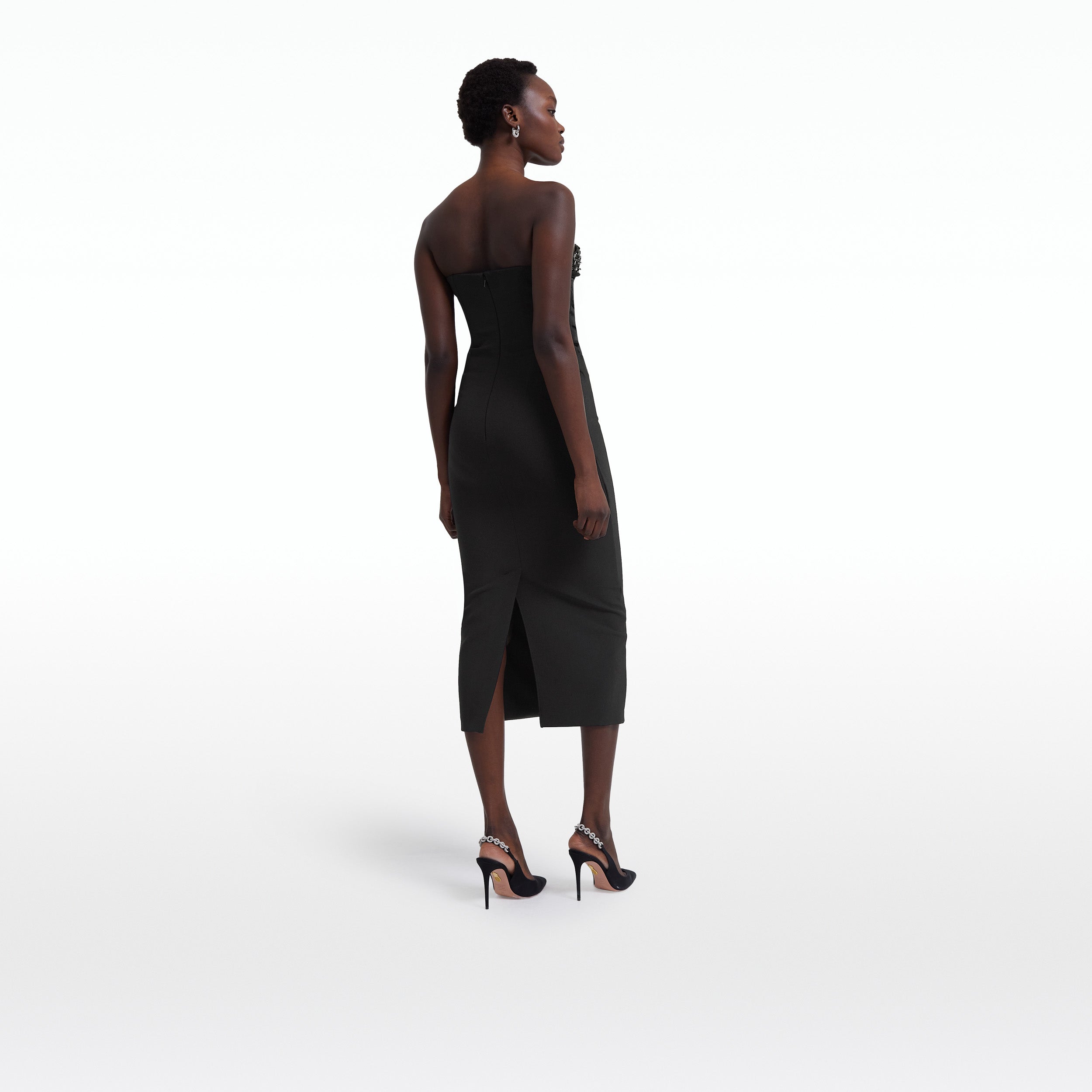 Danielle Black Midi Dress