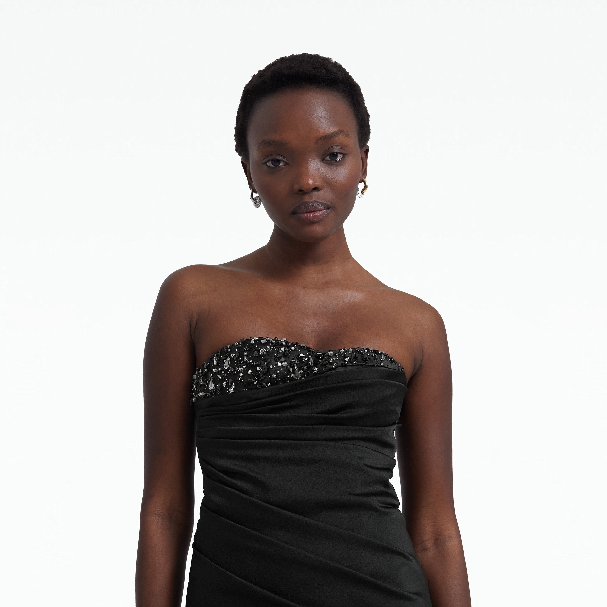 Black midi tube dress online