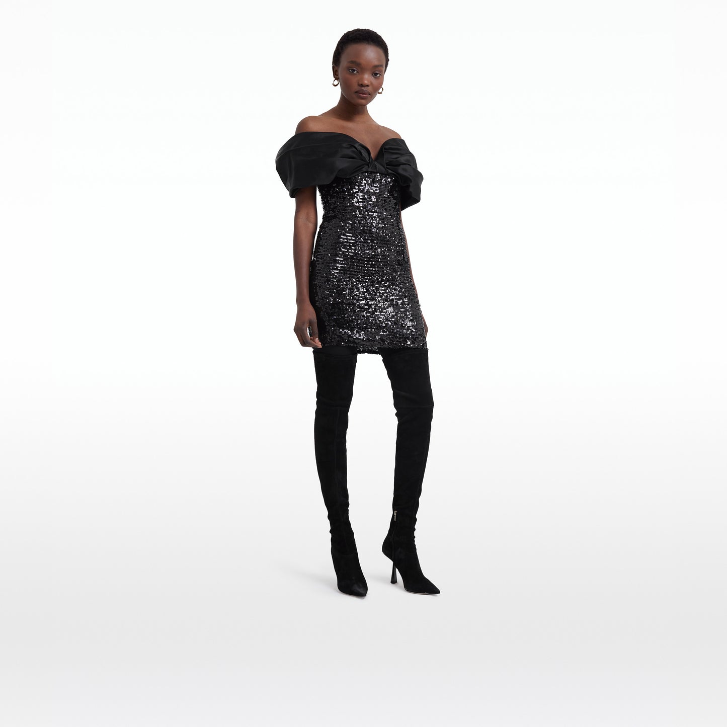 Dianelli Black Short Dress